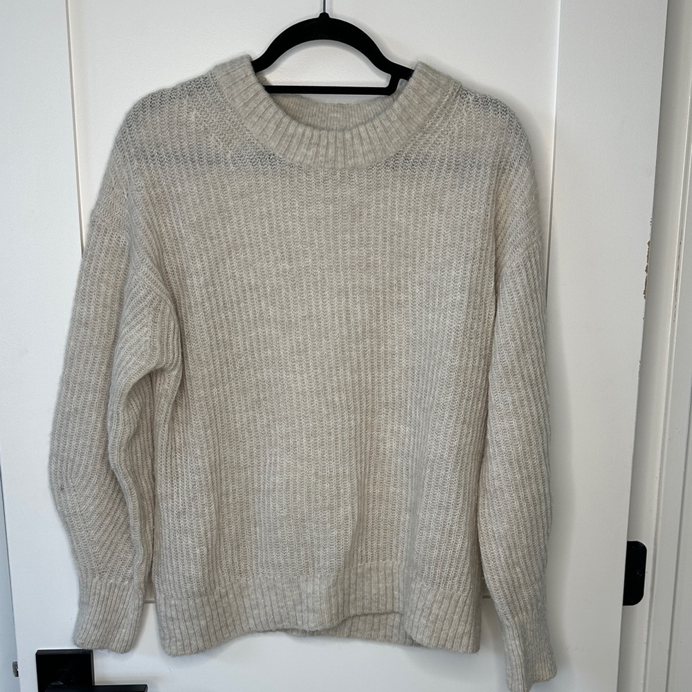 Everlane Women's Cream Wool Blend Sweater